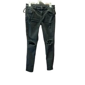 Woman’s distressed black jeans size‎ 00
